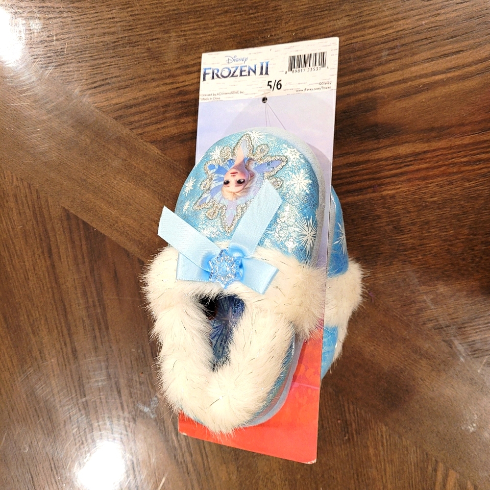 Disney Frozen 2 Elsa Anna Fur slippers